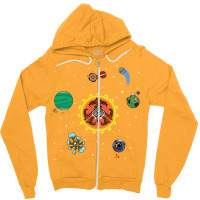 Hearthian Solar Music 80s Zipper Hoodie | Artistshot