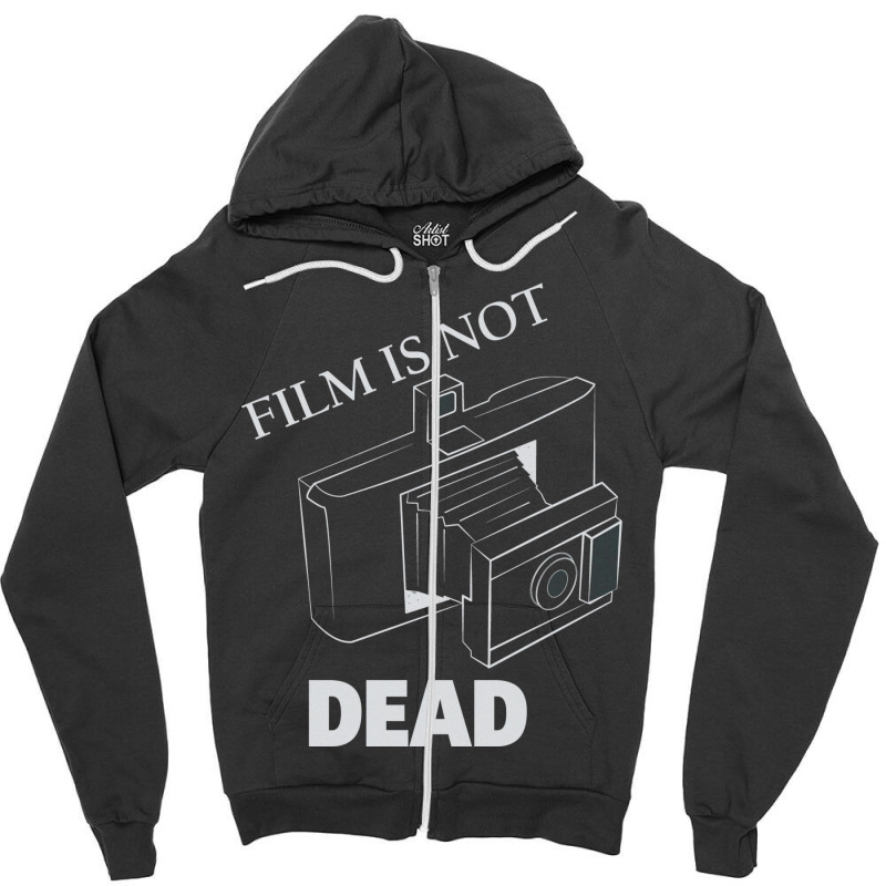 Film Is Not Dead Land Film Camera   Retro Zipper Hoodie | Artistshot