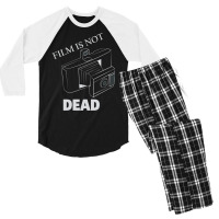 Film Is Not Dead Land Film Camera   Retro Men's 3/4 Sleeve Pajama Set | Artistshot