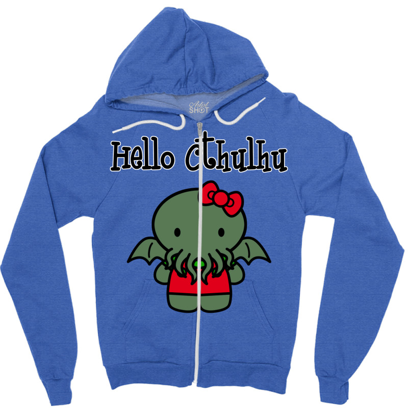 Hello Cthulhu Baby Hippie Zipper Hoodie by anteneteubeld | Artistshot