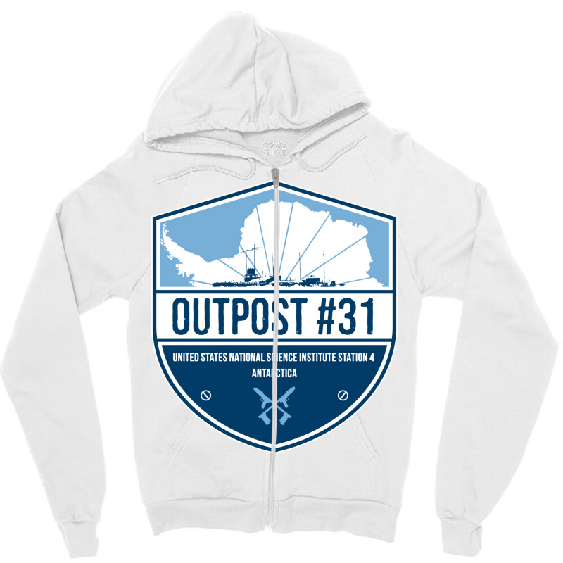 Outpost Zipper Hoodie by deurinnipahy | Artistshot