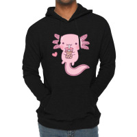 Axolotl Pink Cute Lightweight Hoodie | Artistshot