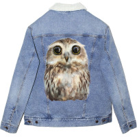 Little Owl Baby Music Unisex Sherpa-lined Denim Jacket | Artistshot