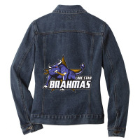 Lone Star Brahmas Ladies Denim Jacket | Artistshot