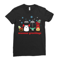 Seasons Greetings Boy Ladies Fitted T-shirt | Artistshot