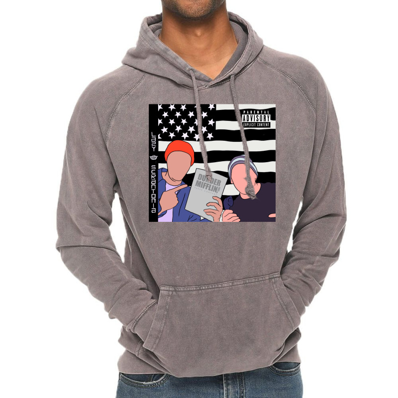 Lazy Scranton Outkast Inspired Album Cover Dwight And Michael Baby Boy Vintage Hoodie by zekrinatorer | Artistshot