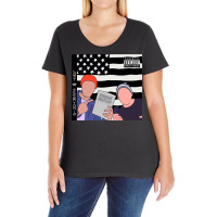 Lazy Scranton Outkast Inspired Album Cover Dwight And Michael Baby Boy Ladies Curvy T-shirt | Artistshot