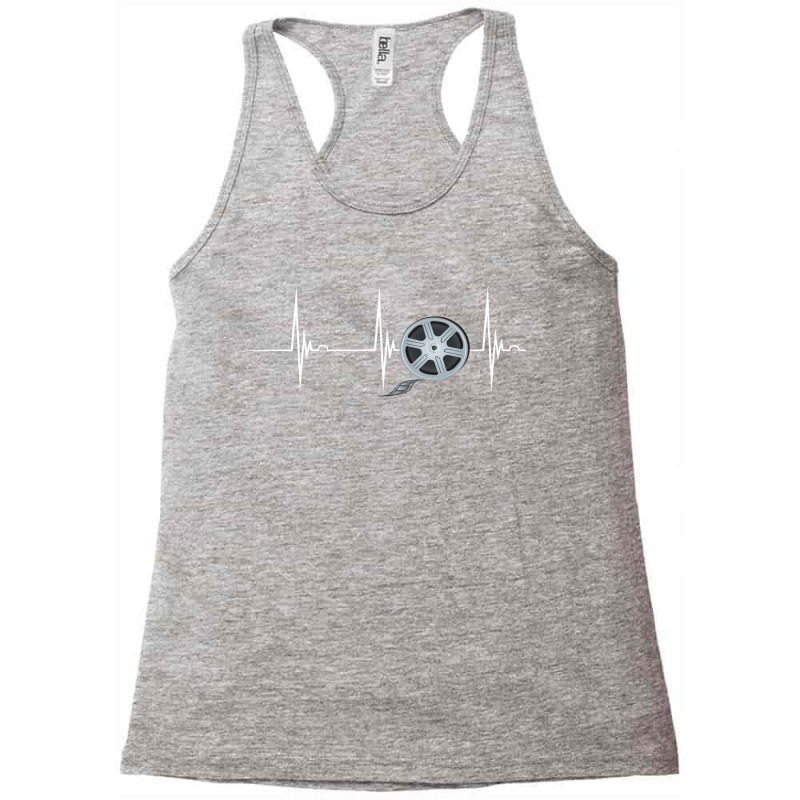 Filmmaker Film Director Heartbeat Ekg Pulse Film Producer Classic Cute Racerback Tank by itarefsidc | Artistshot