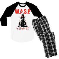 Wasp Wild Child Enhanced Classic  Love Men's 3/4 Sleeve Pajama Set | Artistshot