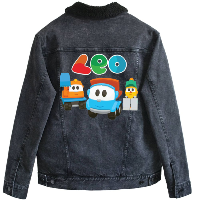 Leo The Truck Baby Cute Unisex Sherpa-Lined Denim Jacket by zekrinatorer | Artistshot