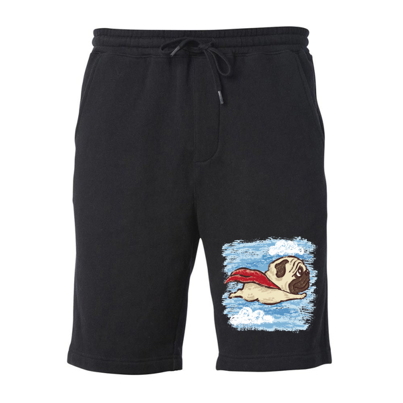 Flying Pug Baby Funny Fleece Short | Artistshot