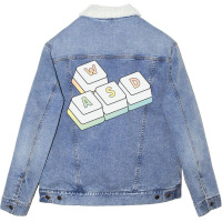 Hipster Green Unisex Sherpa-lined Denim Jacket | Artistshot