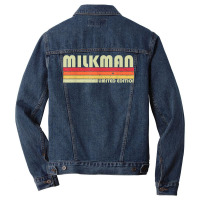 Milkman Funny Job Title Profession Birthday Worker Idea T Shirt Men Denim Jacket | Artistshot