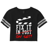 Fix It On Set Not In Post  Film Crew Tv Director  Classic  Nature Trav Scorecard Crop Tee | Artistshot