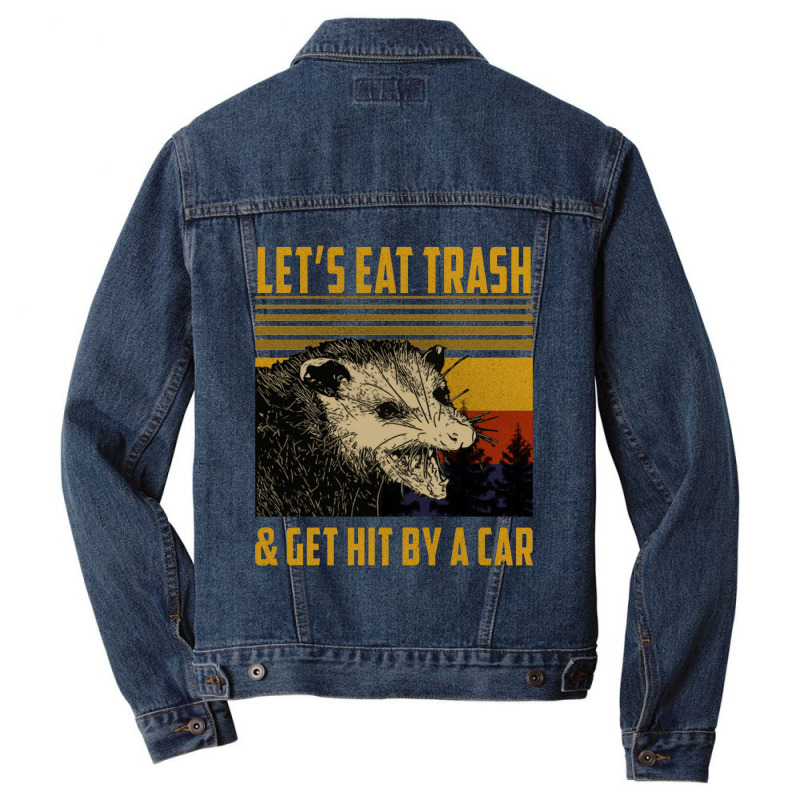 Let's Eat Men Denim Jacket | Artistshot