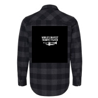 Worlds Okayest Trumpet Player Chiffon Top Nostalgia Flannel Shirt | Artistshot