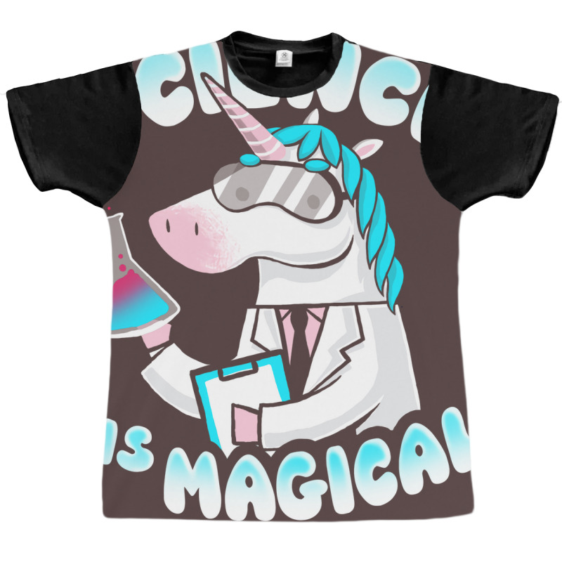 Science Is Magical Funny Lab Unicorn Rainbow Magic Graphic T-shirt by deurinnipahy | Artistshot