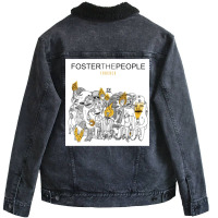 Sticker The People, Foster Warna Putih Baby  Music Unisex Sherpa-lined Denim Jacket | Artistshot