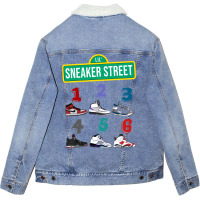 Sneaker Funny 70s Unisex Sherpa-lined Denim Jacket | Artistshot