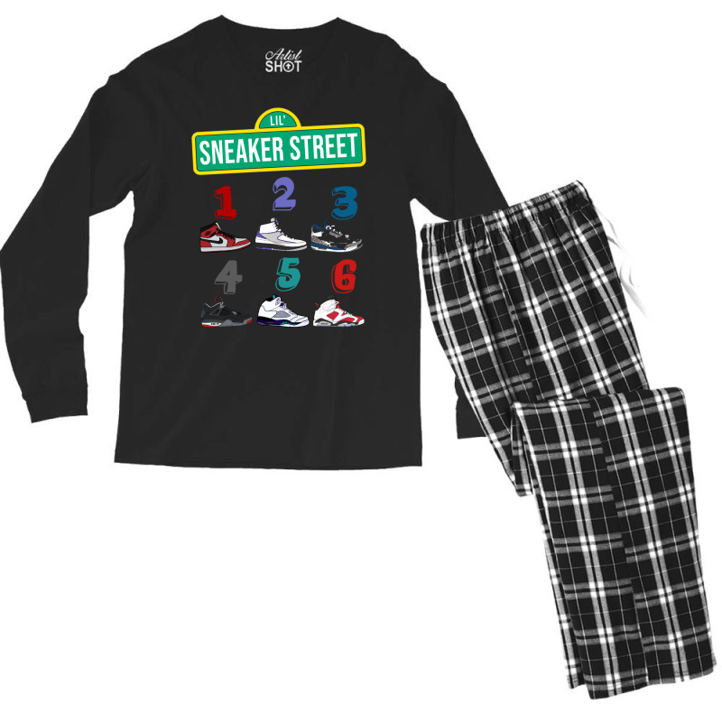 Sneaker Funny 70s Men's Long Sleeve Pajama Set | Artistshot