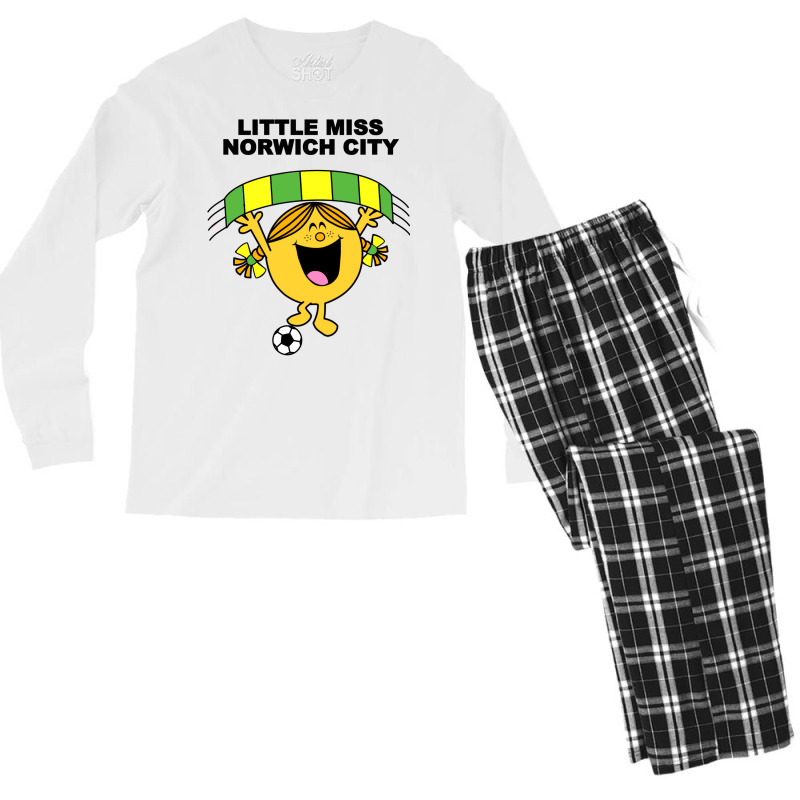 Little Miss Norwich Baby Yellow Men's Long Sleeve Pajama Set by zekrinatorer | Artistshot