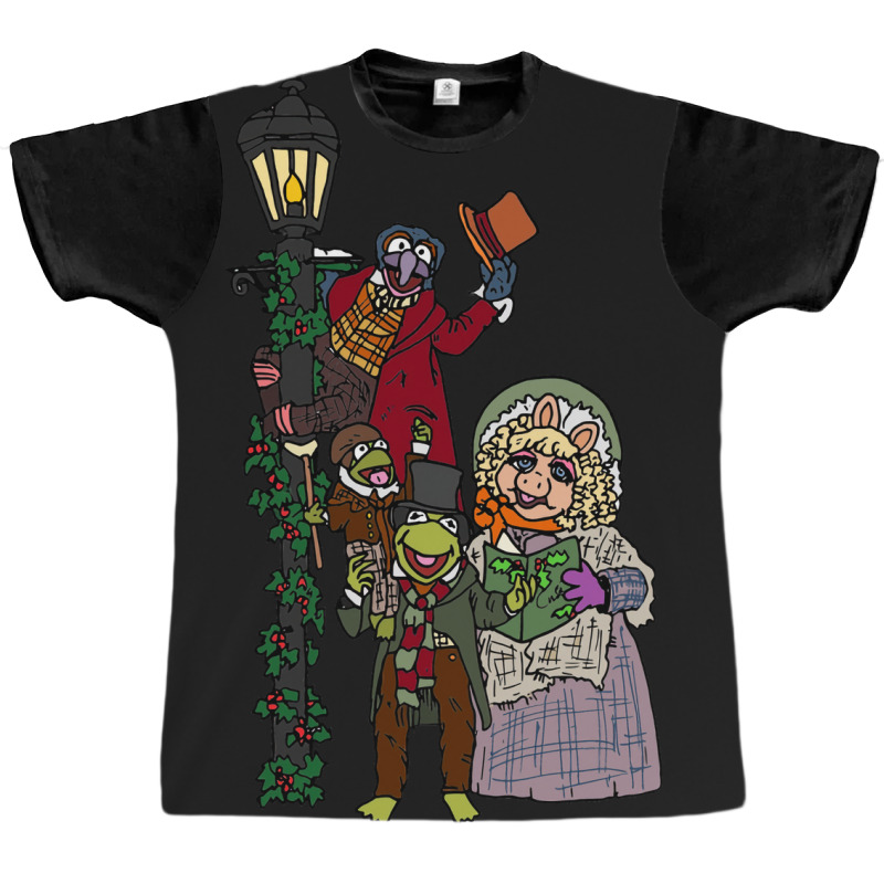 Muppet Christmas Carol Group Picture Graphic T-shirt | Artistshot