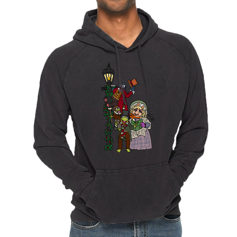 Muppet Christmas Carol Group Picture Vintage Hoodie | Artistshot