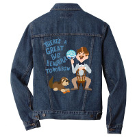 Man Has A Dream Baby Red Men Denim Jacket | Artistshot