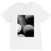 Human Travel Red V-neck Tee | Artistshot