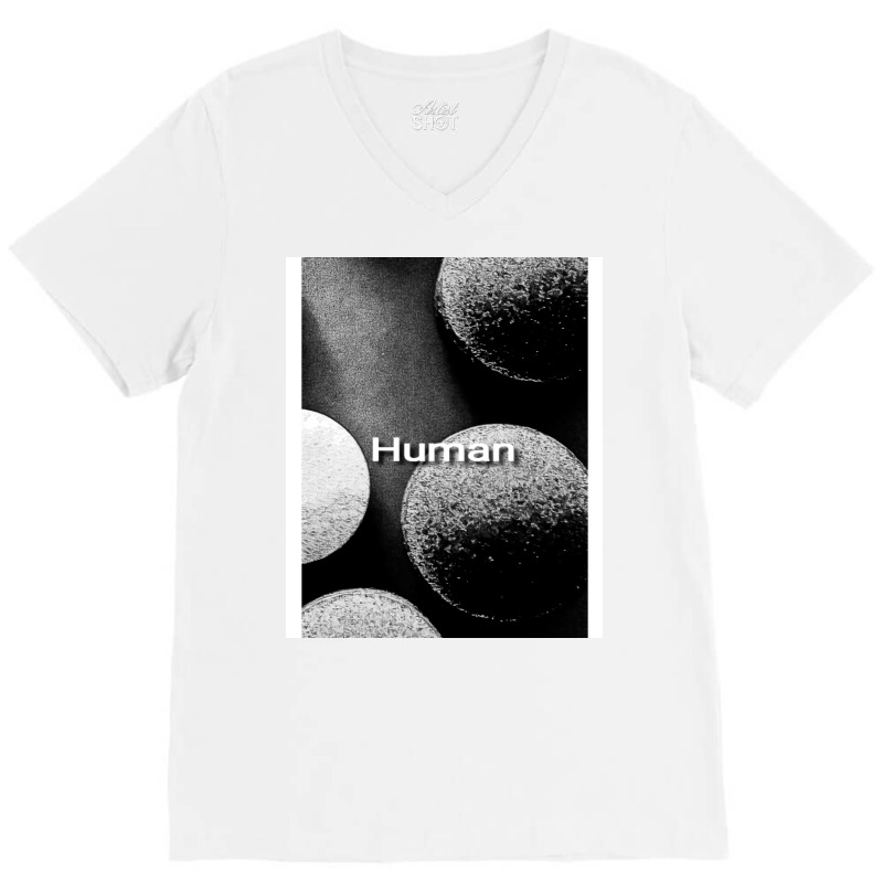 Human Travel Red V-Neck Tee by anteneteubeld | Artistshot