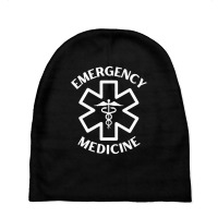 Emergency Medicine Doctor Nurse Er Medical Caduceus Long Sleeve T Shir Baby Beanies | Artistshot