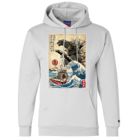 Orca In Japan Woodblock Aesthetic Champion Hoodie | Artistshot