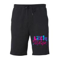 Little Sister Baby Girl Fleece Short | Artistshot