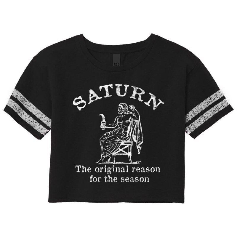 Saturn The Original Reason For The Season Saturnalia Premium T Shirt Scorecard Crop Tee by tousey | Artistshot