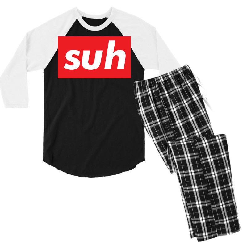 Suh Words Millennials Use What Is Up Baby 80s Men's 3/4 Sleeve Pajama Set | Artistshot