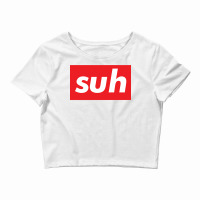 Suh Words Millennials Use What Is Up Baby 80s Crop Top | Artistshot