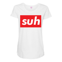 Suh Words Millennials Use What Is Up Baby 80s Maternity Scoop Neck T-shirt | Artistshot