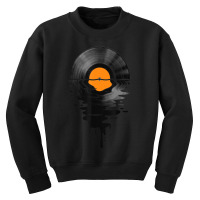 Hot Trend Vinyl Record Music Lp Classic 80s Sunset Youth Sweatshirt | Artistshot