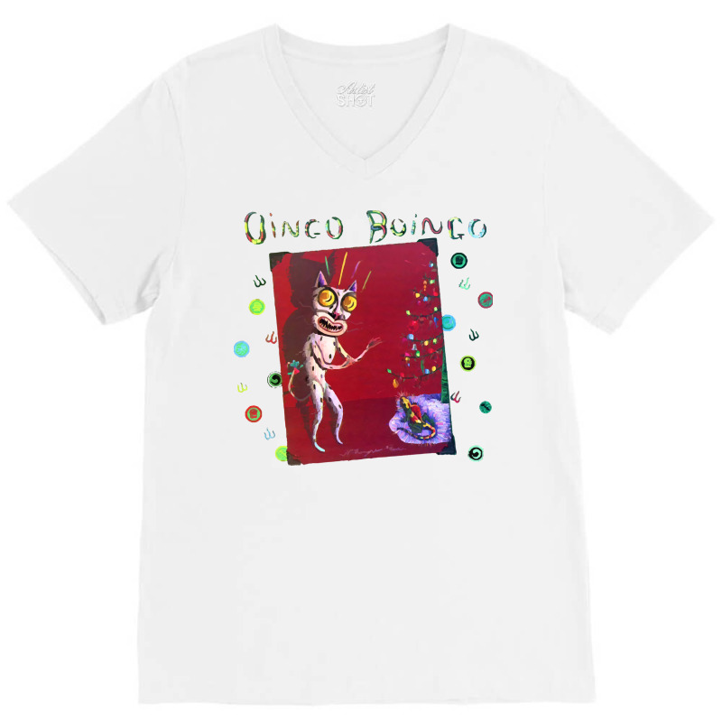 Oingo Boingo Red V-neck Tee | Artistshot