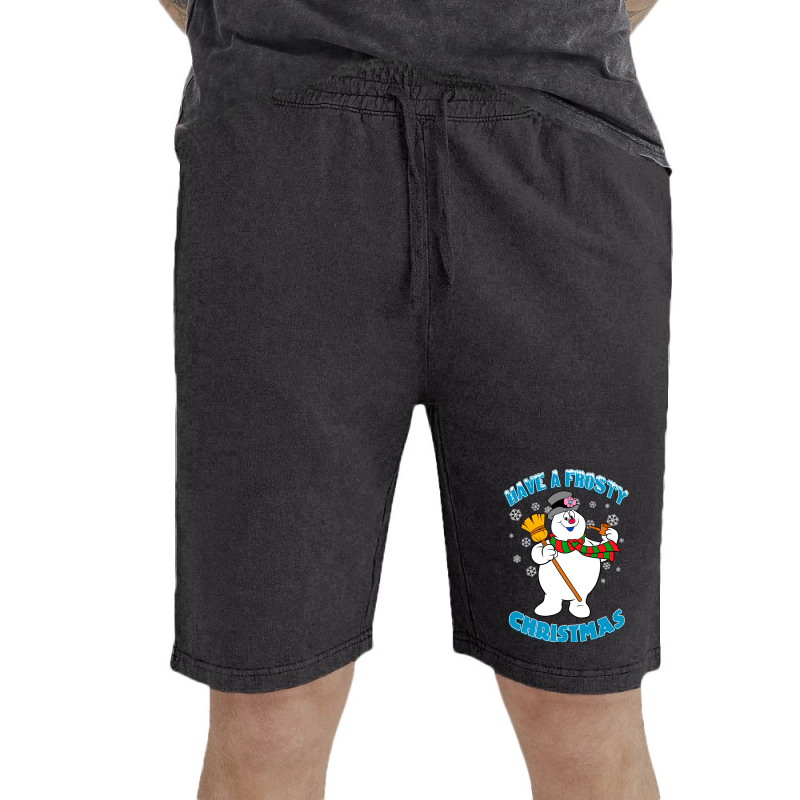 Frosty The Snowman Blue Vintage Short | Artistshot