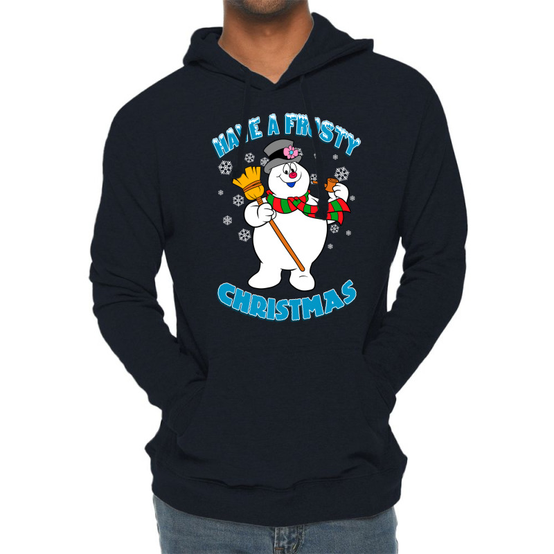 Frosty The Snowman Blue Lightweight Hoodie | Artistshot