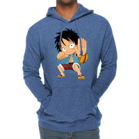 Luffy Jet Gift Red Lightweight Hoodie | Artistshot