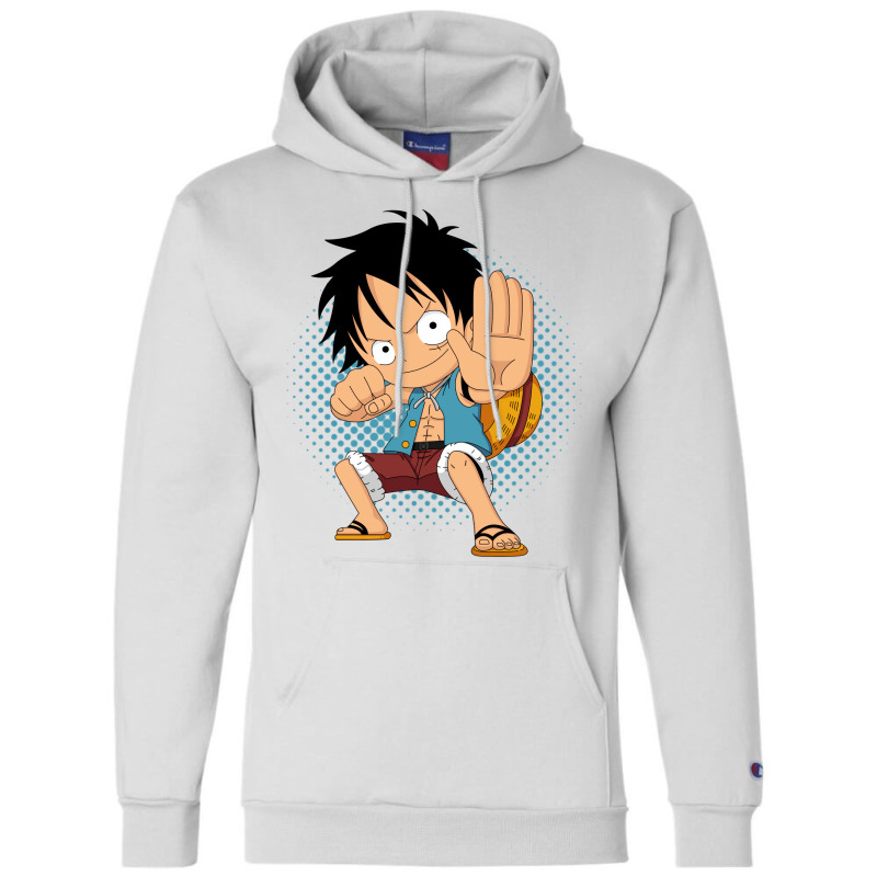 Luffy Jet Gift Red Champion Hoodie | Artistshot