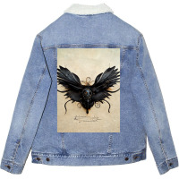 Ephemeral As The Crow Flies Unisex Sherpa-lined Denim Jacket | Artistshot