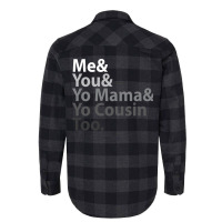 Me You Yo Mama You Cousin Too Outkast  Blue Girl Flannel Shirt | Artistshot