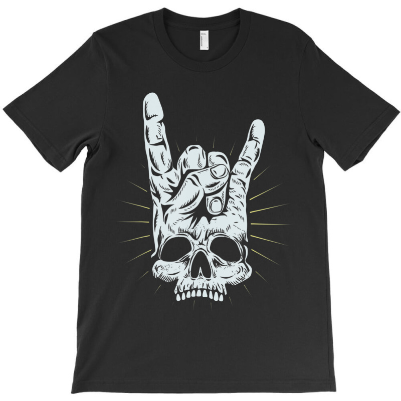 Hot Trend Rock And Roll Skull Hand T-Shirt by Sierra Dennis | Artistshot