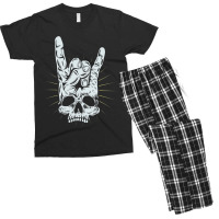 Hot Trend Rock And Roll Skull Hand Men's T-shirt Pajama Set | Artistshot