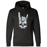 Hot Trend Rock And Roll Skull Hand Champion Hoodie | Artistshot