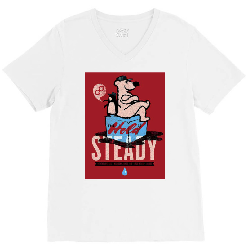 The Hold Steady Cover Bear And Penguin Baby Girl V-neck Tee | Artistshot