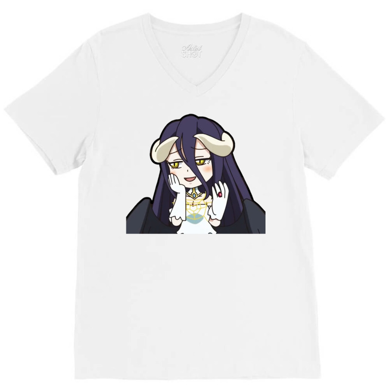 [ Sale ] Overlord   Albedo Chibi 14 V-Neck Tee by lyxellseradjq | Artistshot